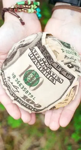 Cash dollars hands money